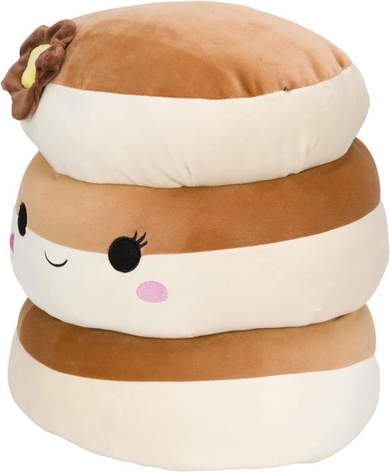 Squishmallows Original 12 Inch Rayen Pancake 3 Stack With Butter Flower Medium Sized Ultrasoft 5644